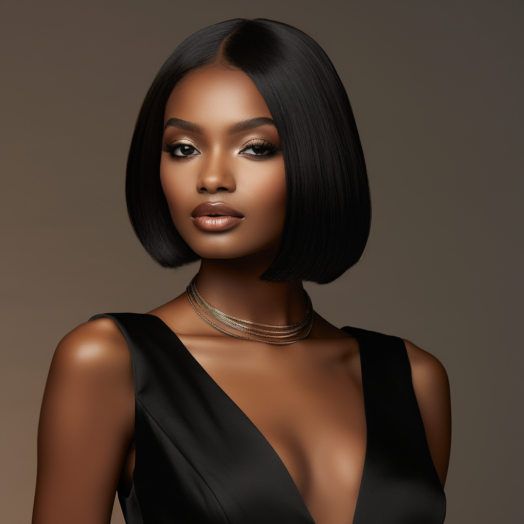 Strand Sculpt No Fuss No Mess Glueless Wig with HD Lace Bob Hairstyle 5x5 Straight HD Lace Closure Wig