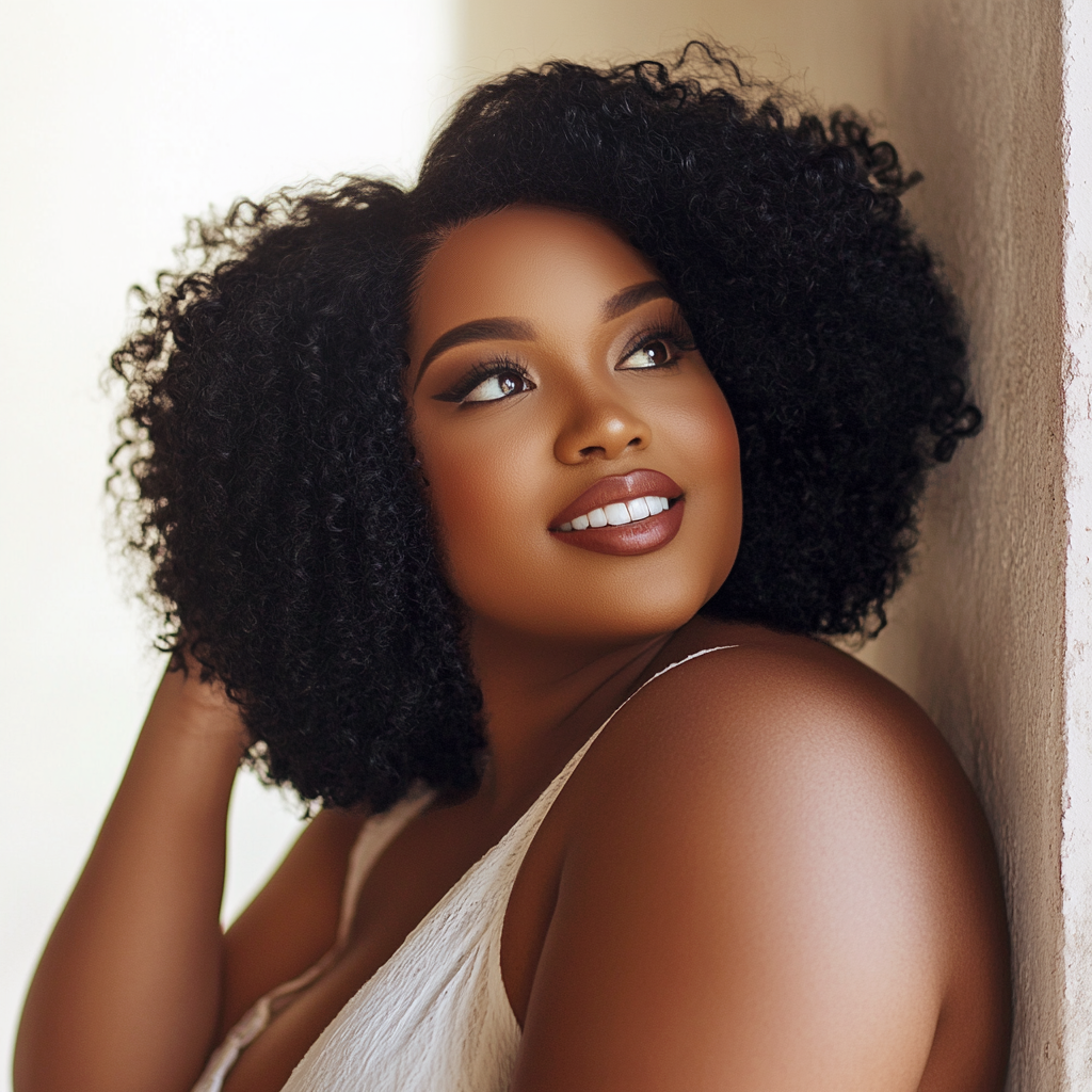StrandSculpt Kinky Curly Glueless Lace Front Wig - Transformative Elegance at its best! 